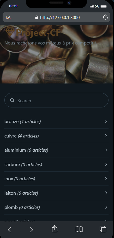 Lire la suite à propos de l’article Projet : Metal